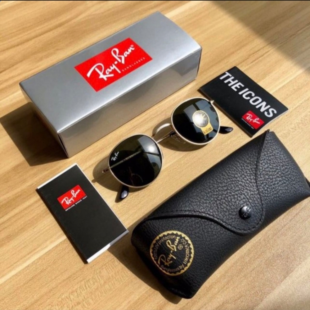 Ray Ban Classic Round Black Lens Glasses Unisex Standard Size 50mm